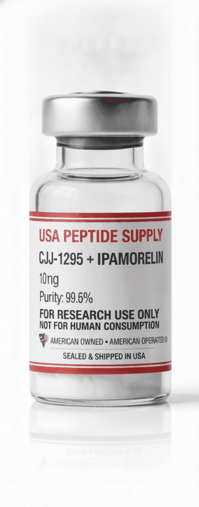 CJC-1295 + Ipamorelin research vial